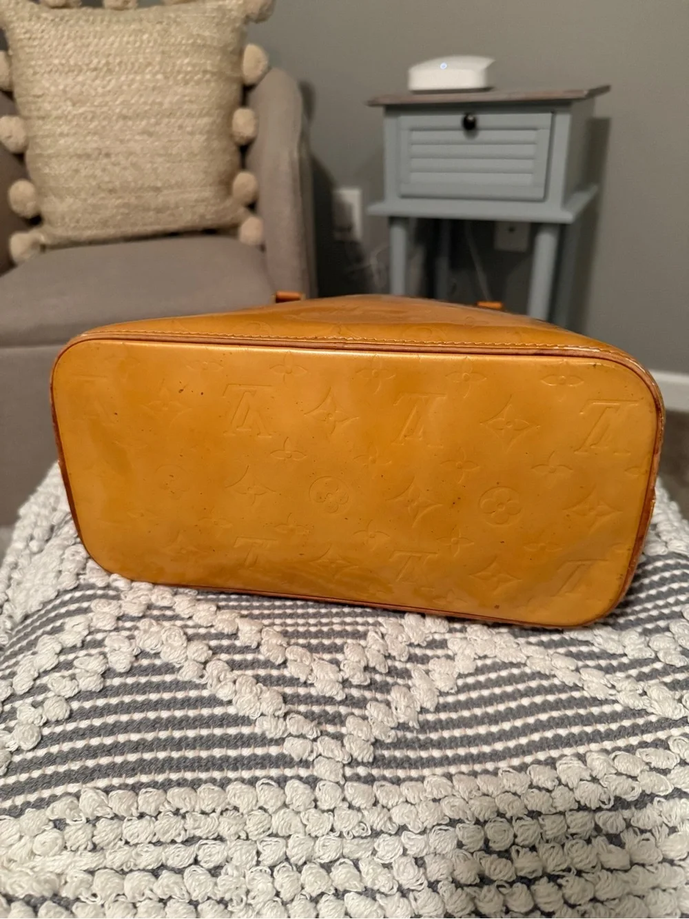 Louis Vuitton Caramel Vernis Patent Leather Monogram Tote